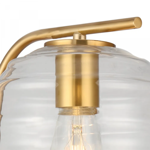 ARANDELA LAMPARINA DOURADO E TRANSPARENTE 20,3CM X H29,5CM X P27,5CM 1XE27 - HC012 - 3