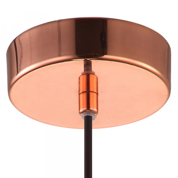 PENDENTE BAR D 14CM X 22CM 1XG9 127V / 220V BRANCO E COBRE - OP057A - 3