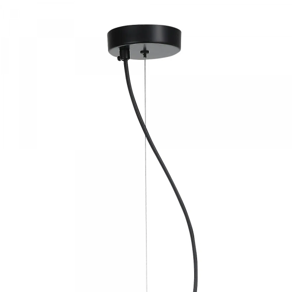 PENDENTE KHAO PRETO E CHAMPAGNE (D)25CM (A)45CM 1XE27 40W - OP060CH - 3