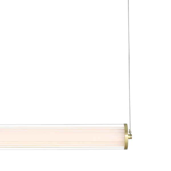 PENDENTE LAMPE BRONZE E TRANSPARENTE (C)125CM (L)7.35CM (A)7.35CM 1X45W 300 - HC001L - 4