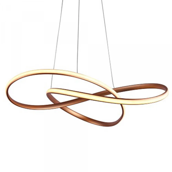 PENDENTE ATOM ROSE GOLD (D)63CM (A)15CM 1X36W 3000K 1188LM LED - 3