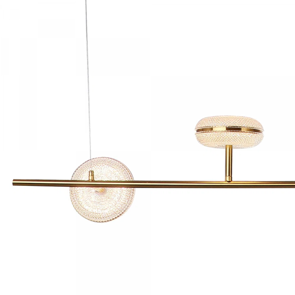 PENDENTE DENDÊ DOURADO E FOSCO (C)28CM (L)123CM (A)15CM 4X13W 2400K 4160LM - JJ019 - 3