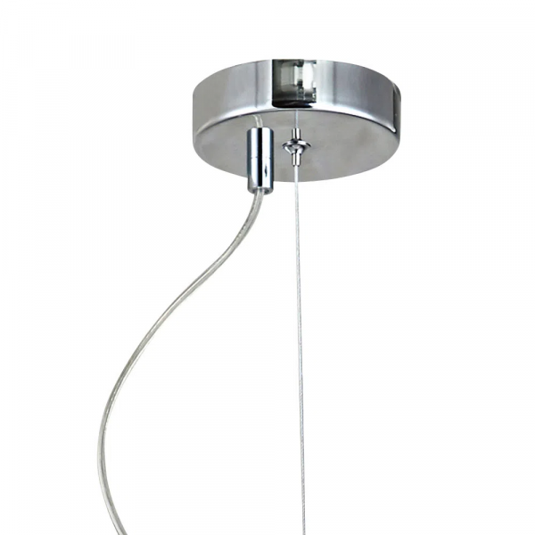 PENDENTE NANA D 35CM 1XE27 127V / 220V CROMADO E AMBAR - JO002A - 3