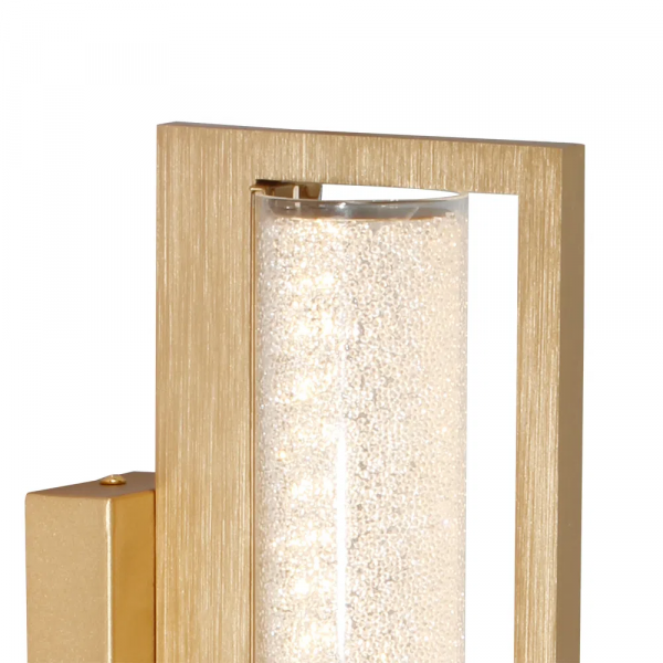 ARANDELA GLITTER DOURADO E TRANSPARENTE (C)35CM (L)12CM (A)17.5CM 1X8W 3000 - HC008 - 3