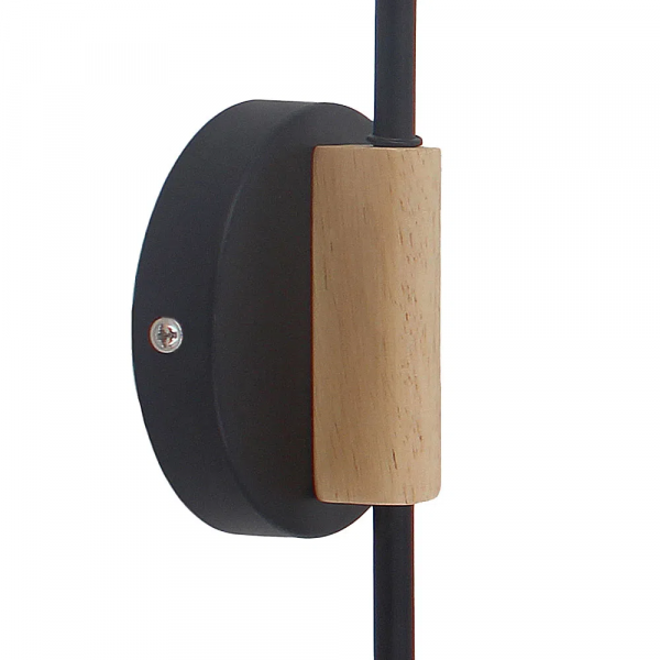 ARANDELA PIPE DOURADO E PRETO E MARROM (D)12CM (A)31CM 1XE14 40W - ME005 - 1