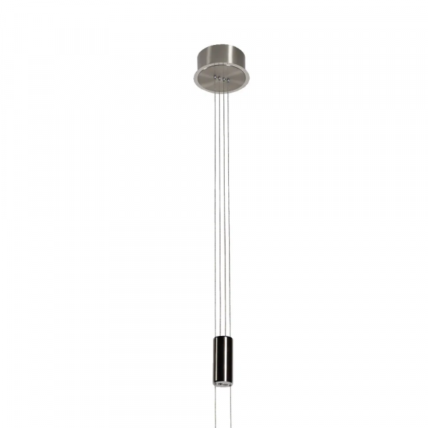 PENDENTE IOIÔ NICKEL E FUME (D)22CM (A)19CM 1X8.5W 3000K 850LM - BB008N - 1