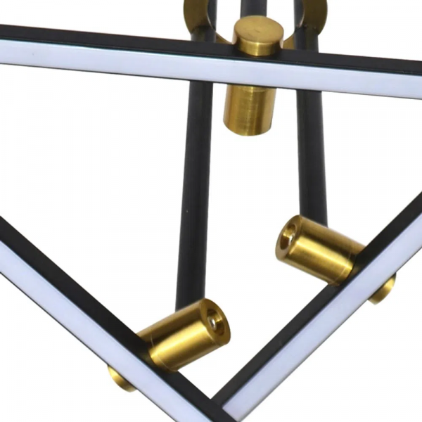 PENDENTE MOB 60CM X 53CM X 57CM 3 X LED 10W 127V / 220V DOURADO E PRETO - EY002 - 3