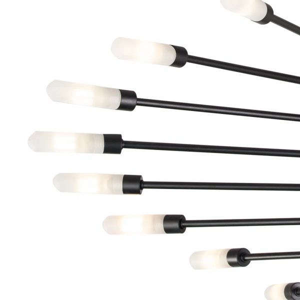 PENDENTE NEO PRETO E BRANCO (C)104CM (L)60CM (A)39CM 18XG9 450W - RE017L - 2