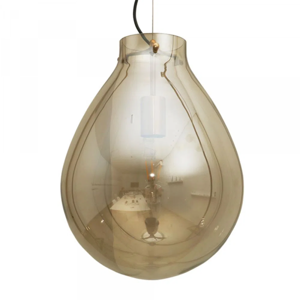 PENDENTE CAJU BRONZE E CONHAQUE (D)40CM (A)52CM 1XE27 40W - RZ001L - 3