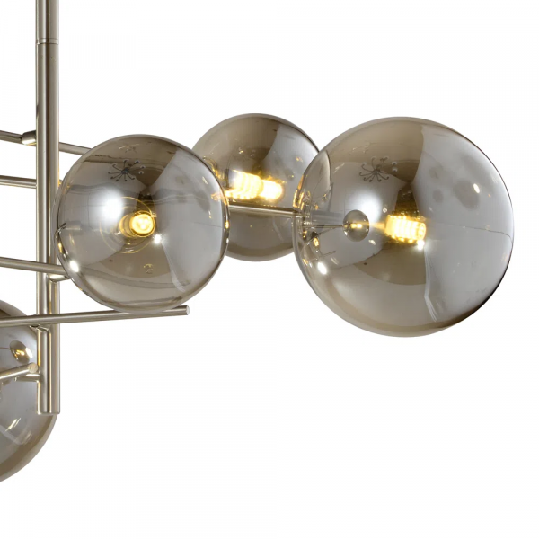 PENDENTE RIO NICKEL E FUME (D)84CM (A)90CM 6XG9 150W - RZ002 - 2