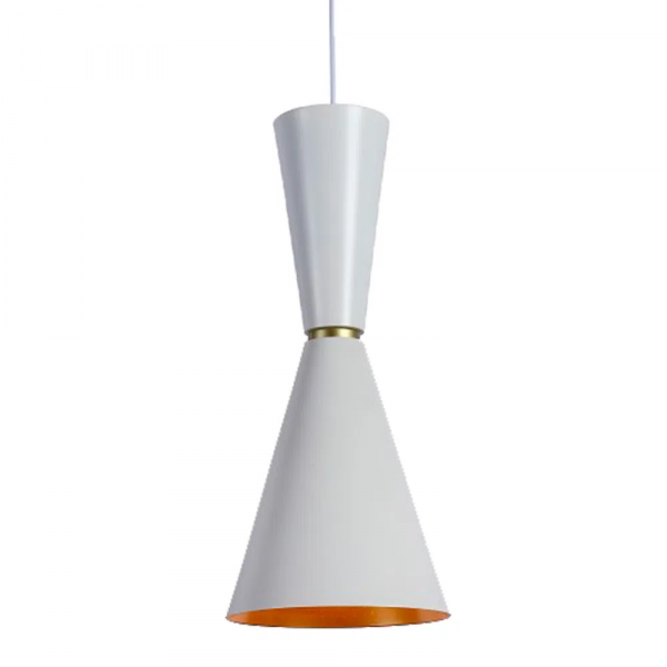 PENDENTE SET BRANCO E DOURADO (D)18CM (A)41,5CM 1X40W E27 - 2