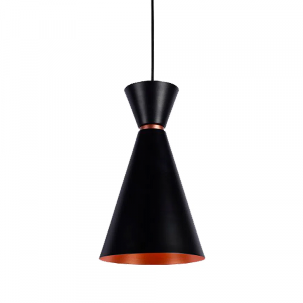 PENDENTE SET PRETO E COBRE (D)18CM (A)3.5CM 1X40W E27 - 2