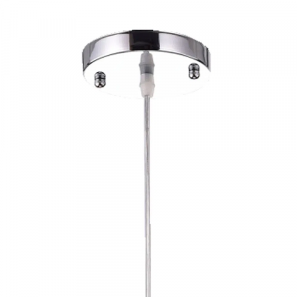 PENDENTE / PLAFON SOHO CROMADO E TRANSPARENTE E COBRE (D)22CM (A)12CM 1XG9 25W - PD007CO - 1