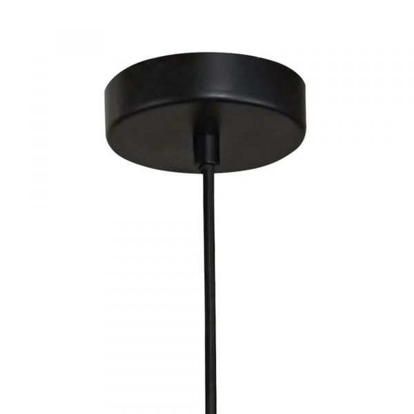 PENDENTE SPECULO PRETO E CROMADO (D)30CM (A)27.5CM 1XE27 40W - JO001C - 1