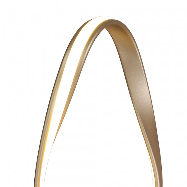 ABAJUR FLOW DOURADO E BRANCO (D)18CM (A)38CM 1X12W 3000K 600LM - SB006G - 1