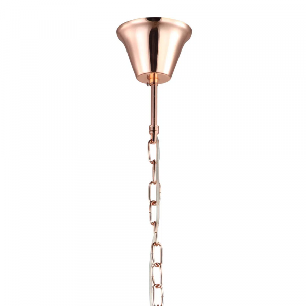PENDENTE TYENE ROSE GOLD E TRANSPARENTE (D)54CM (A)63CM 5XE14 200W - JF305 - 1