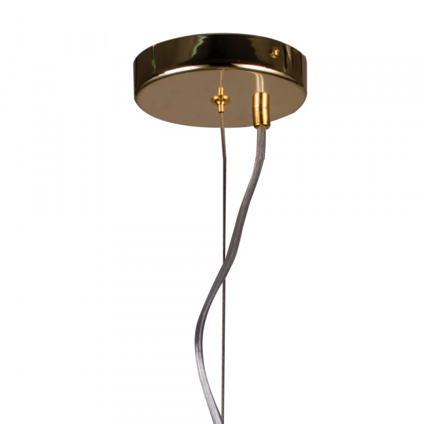 PENDENTE NOBU D 40CM X 31CM 1 X A60 40W FRENCH GOLD E TRANSP - RE004GC - 1