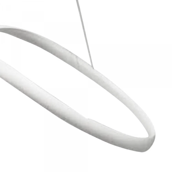 PENDENTE ZIG BRANCO (C)88CM (L)32CM (A)22CM 1X35W 3000K 1800LM - TP002 - 2