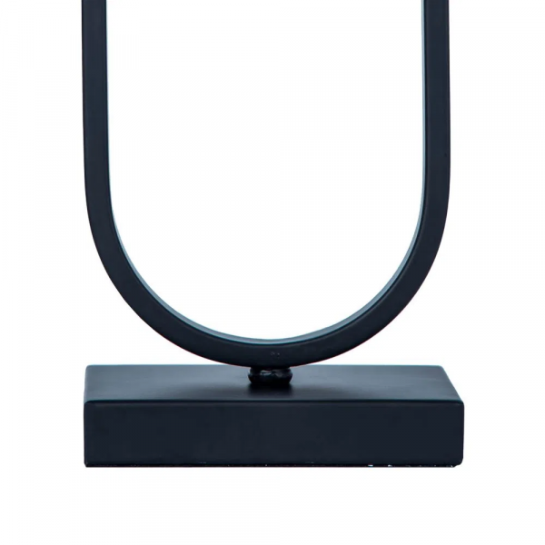 BASE PARA ABAJUR ARCO PRETO (C)10CM (L)15CM (A)45CM 1XE27 40W - GL018B - 2