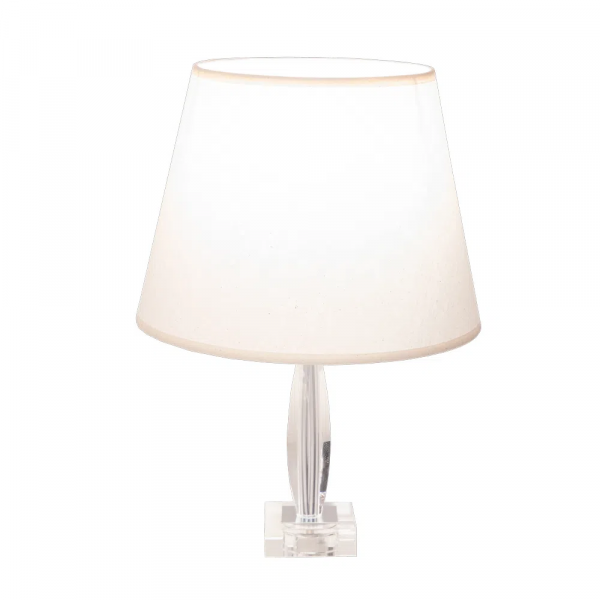 BASE PARA ABAJUR KRISTALO CROMADO E TRANSPARENTE (C)8CM (L)8CM (A)28CM 1XE27 40W - XL001 - 1