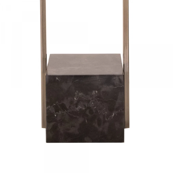 BASE PARA ABAJUR QUADRATTO BRONZE E PRETO (C)13CM (L)15CM (A)50CM 1XE27 40W - GL020G - 3