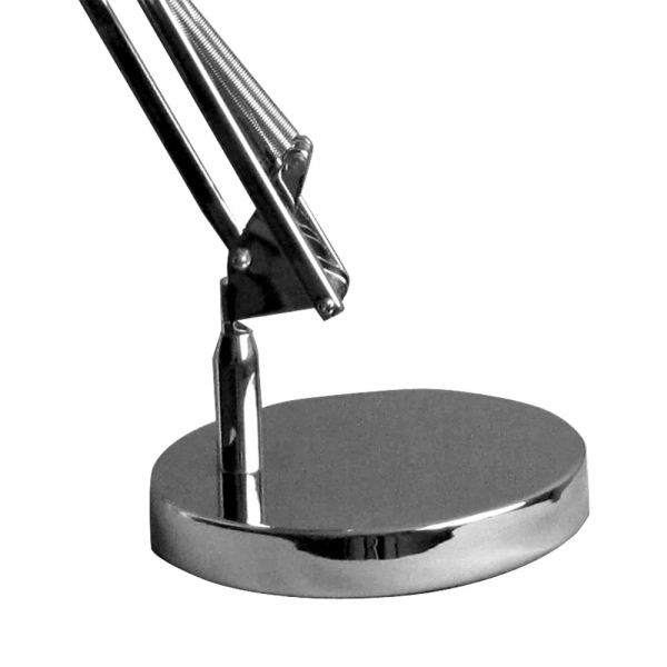 ABAJUR SCOPE CROMADO E BRANCO (D)15CM (A)72CM 1XE27 40W - HU3002C - 2