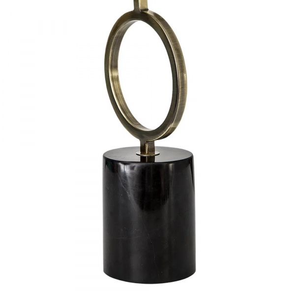 BASE PARA ABAJUR TARSILA DOURADO E PRETO (C)14CM (L)14CM (A)55.5CM 1XE27 40W - GL008 - 1