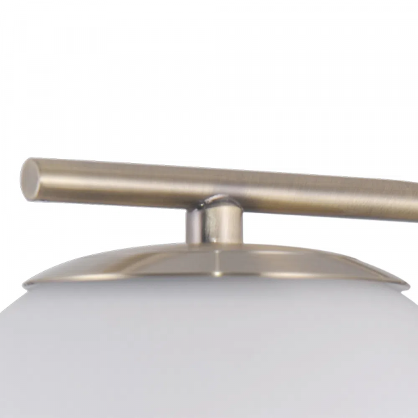 ARANDELA PETIT POA DOURADO E BRANCO (C)20CM (L)15CM (A)17CM 1XE27 BOLINHA 5W - SQ005 - 1