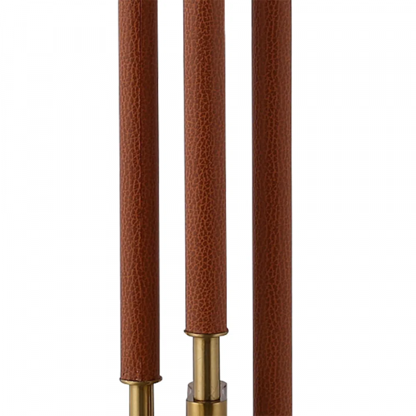 BASE PARA ABAJUR VENETO DOURADO E MARROM (D)17CM (A)58.5CM 1XE27 40W - MI009 - 2