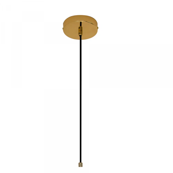PENDENTE VIVA DOURADO E BRANCO (D)16CM (A)45CM 1XE27 BOLINHA 5W - SQ006 - 2