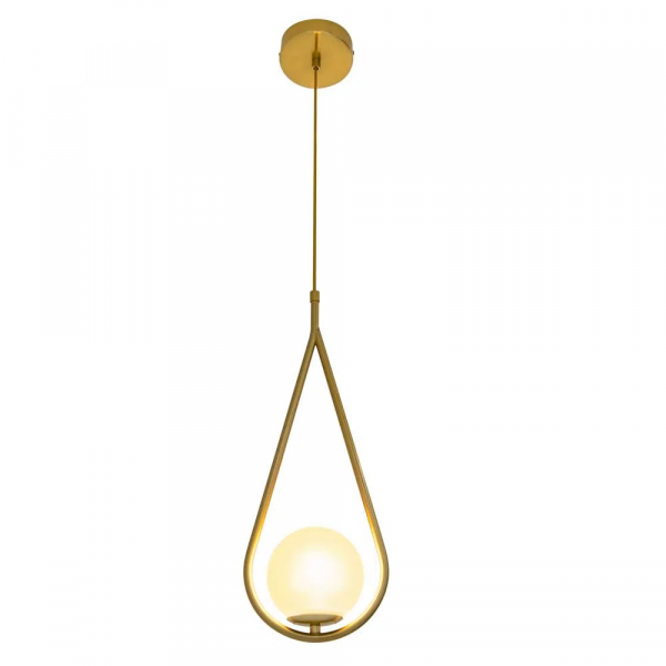 PENDENTE PINGO BRONZE E BRANCO (D)18CM (A)49CM 1XG9 25W - TR001 - 3