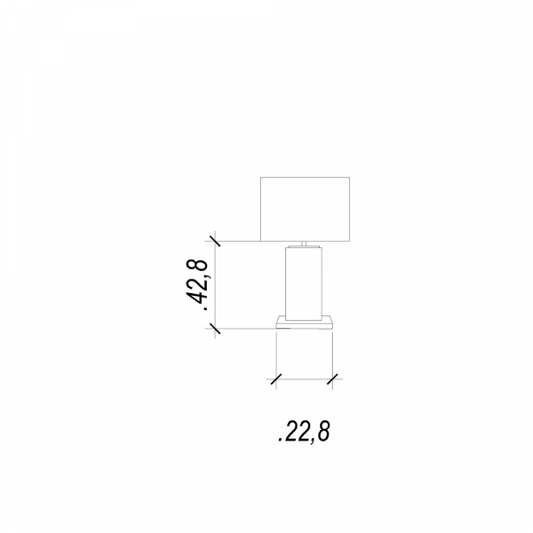 BASE PARA ABAJUR CLASSIC CROMADO E TRANSPARENTE (C)22.8CM (L)15.2CM (A)42.8CM 1XE27 40W - XL1115 - 1