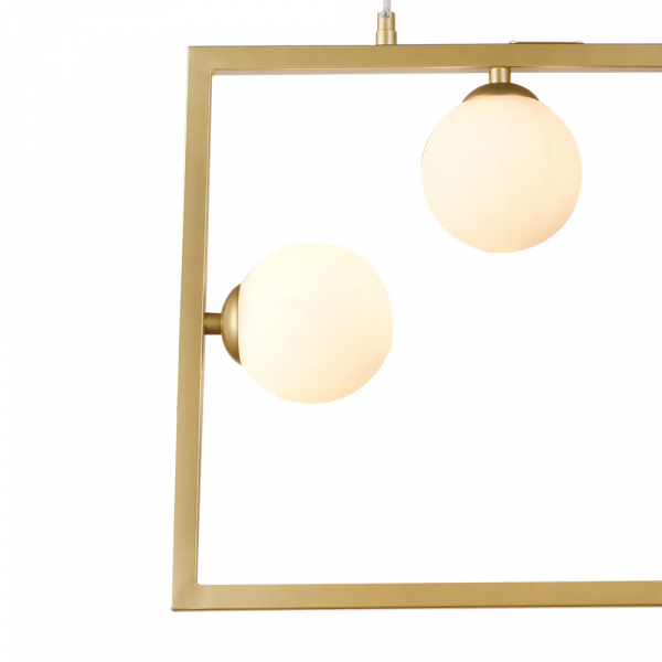 PENDENTE BALANÇO DOURADO E BRANCO (D)45CM (A)35CM 3XG9 75W - TR005 - 2