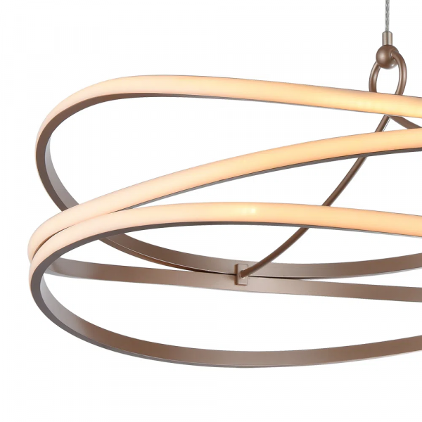 PENDENTE FITA DOURADO (D)60CM (A)31CM 1X66W 3000K 3300LM - BB018 - 2