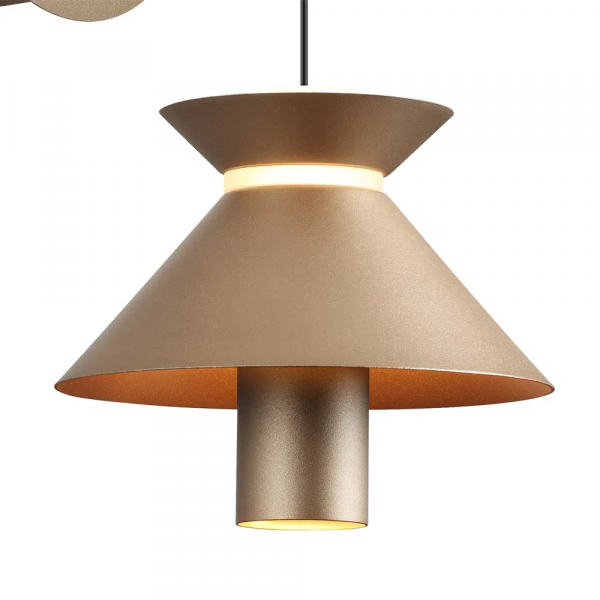 ARANDELA CORDEL PALE GOLD (C)22CM (L)15CM (A)13CM 5W + 1W 2700K 300LM - CD009 - 2