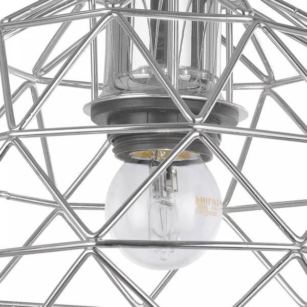 PENDENTE ARAMI D 20CM X 18CM 1XE27 127V / 220V CROMADO - CI004C - 3