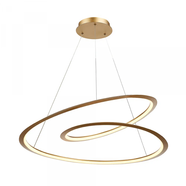 PENDENTE INFINI DOURADO (D)79CM 1X61W 3000K 1800LM LED