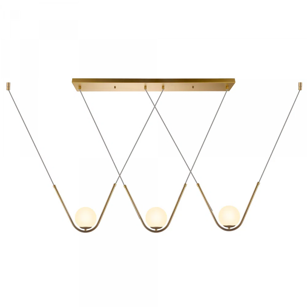PENDENTE OSCAR DOURADO E BRANCO (C)12CM (L)108CM (A)25CM 3XG9 75W - HP001
