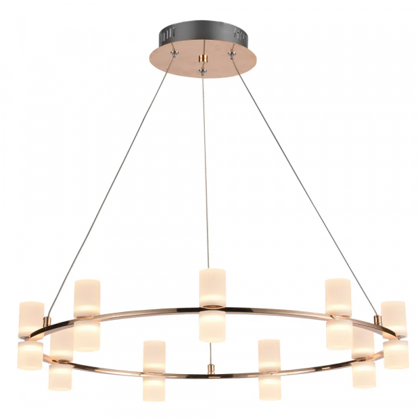 PENDENTE CANDEL DOURADO E BRANCO (D)62CM (A)10.5CM 18X2W 3000K 2880LM - JJ001 - 3