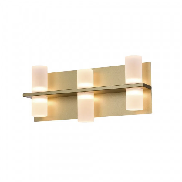 ARANDELA CLAIR DOURADO E BRANCO (C)36.5CM (L)15.5CM (A)9CM 6X2W 3000K 240LM - JJ012