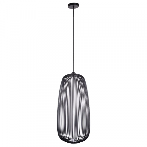 PENDENTE ARAL PRETO (D)33CM (A)70CM 2X4W 3000K 900LM - KE007B