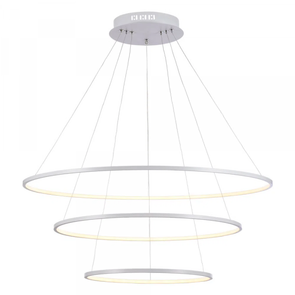 PENDENTE BIRDIE BRANCO (D)80 + 60 + 40CM (A)42CM 17W + 13W + 9W 3200K 3120L - KW002W