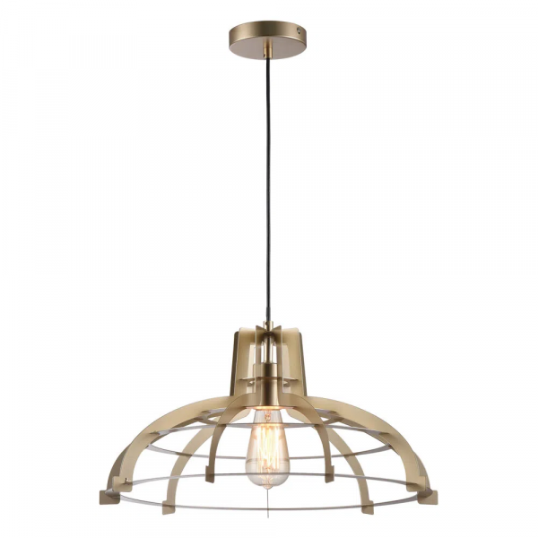 PENDENTE TAL D 49CM X 25CM 1XE27 127V / 220V DOURADO - KW003G