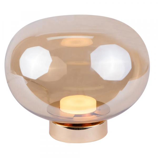 ABAJUR BALLOON DOURADO E CHAMPANHE (L)26CM (A)21,9CM 1X9W 3000K 400LM LED