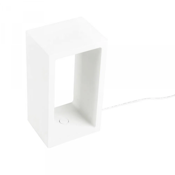 ABAJUR ALUMINIO 10CM X 8CM X 18CM 1 X LED 5W 127V / 220V BRANCO - LZ051A
