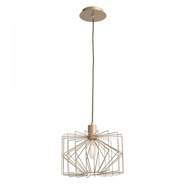 PENDENTE KUHI D 32CM X 28.5CM 1XE27 127V / 220V DOURADO - MD001G