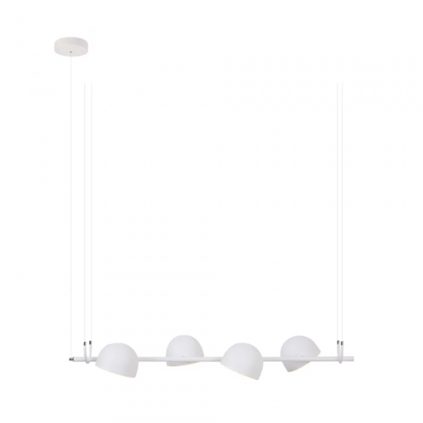 PENDENTE MUFFIN BRANCO (C)88CM (L)33CM (A)13CM 4X7,5W 3000K 2000LM LED