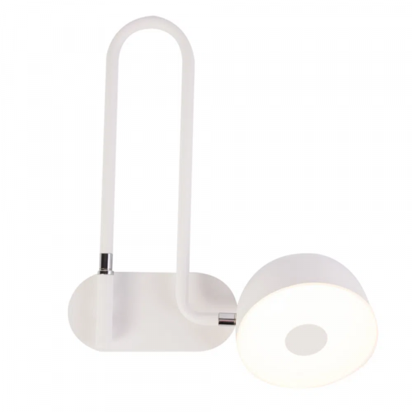 ARANDELA MUFFIN BRANCO (C)3,6CM (L)29,8CM (A)34,3CM 1X12W 3000K 800LM LED