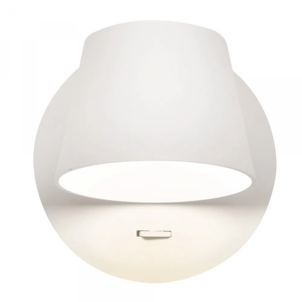 ARANDELA MEERA BRANCO (D)12CM (A)12CM 1X6W 3000K 240LM - ARANDELA MEERA BRANCO (D)12CM (A)12CM 1X6W 3000K 240LM