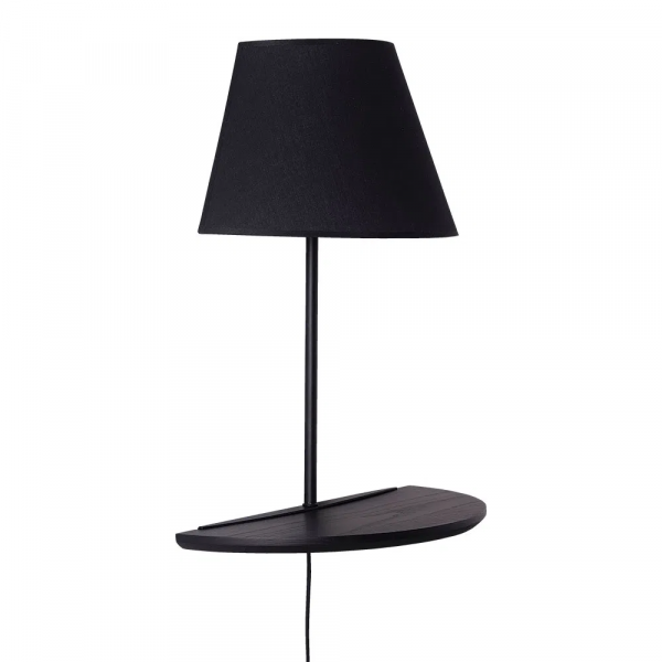ARANDELA LERA PRETO E PRETO (C)36CM (L)18CM (A)46CM 1XE14 40W - ML010B